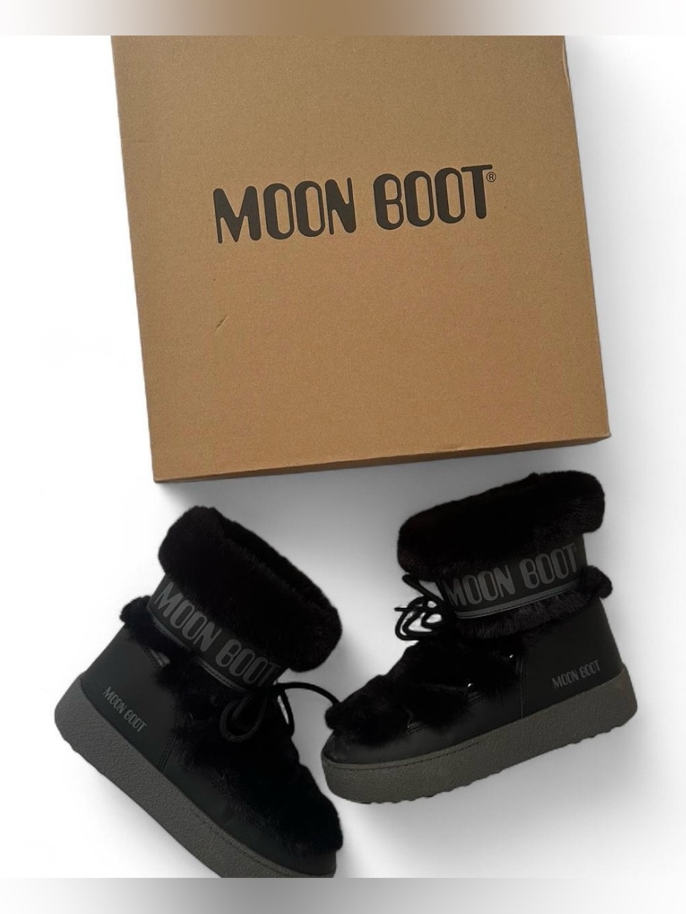 Moon Boot LTrack Faux-Fur Boots size EU 39